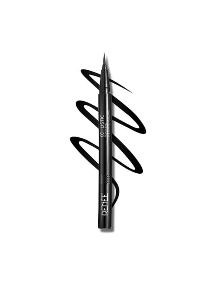 RENEE Pointy End Sketch Pen Smudge Proof Eyeliner - Matte Finish, Light Weight, Water Resistant, Long Stay Highly Pigmented with One Stroke Application Formula - Black 15ml - Image 1